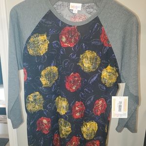 NWT Lularoe M Randy Baseball T